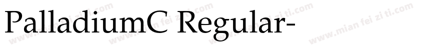 PalladiumC Regular字体转换